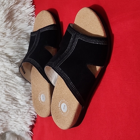 RevitalignWomen's Blue Palmetto Slide Sandal - Picture 3 of 11